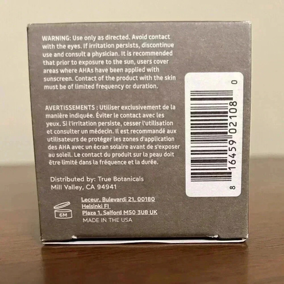 True Botanicals Resurfacing Moisture Mask, 1 oz, New in Box - Picture 2 of 3